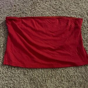 Edikted Red Strapless Open Back Top